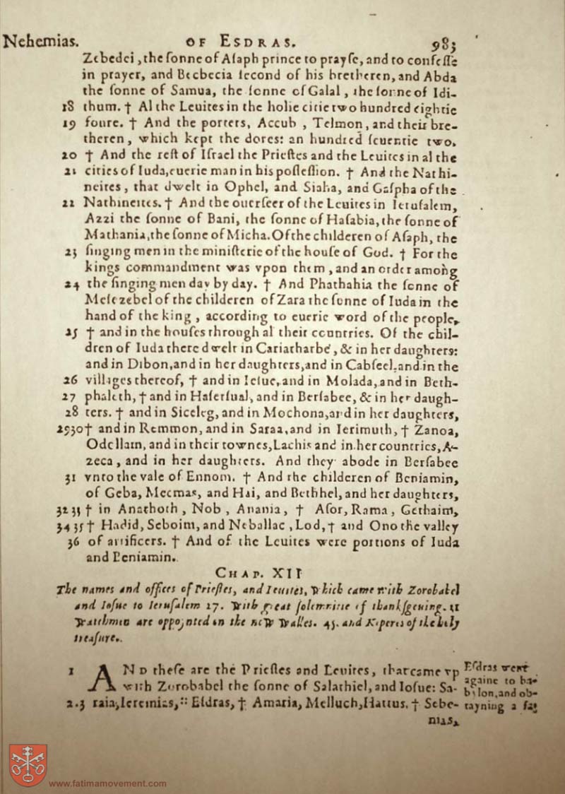 Original Douay Rheims Catholic Bible scan 1003