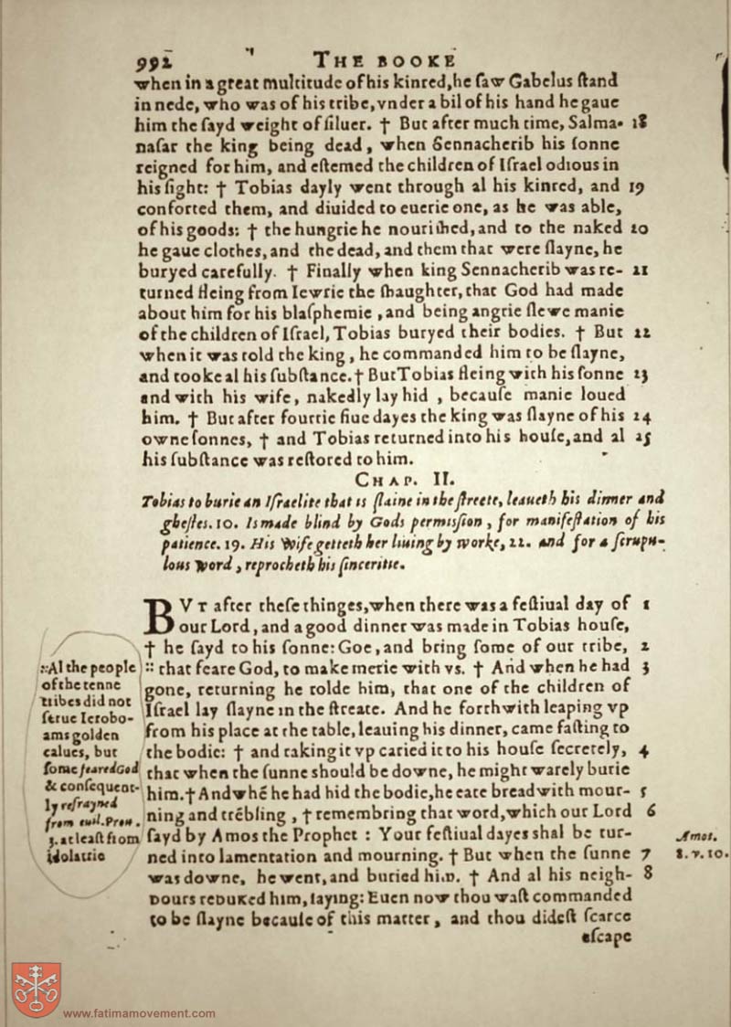 Original Douay Rheims Catholic Bible scan 1012