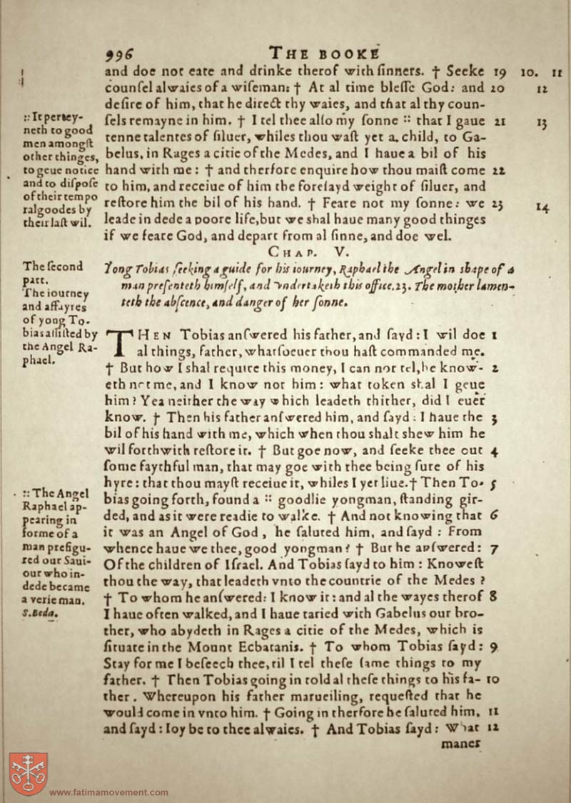 Original Douay Rheims Catholic Bible scan 1016