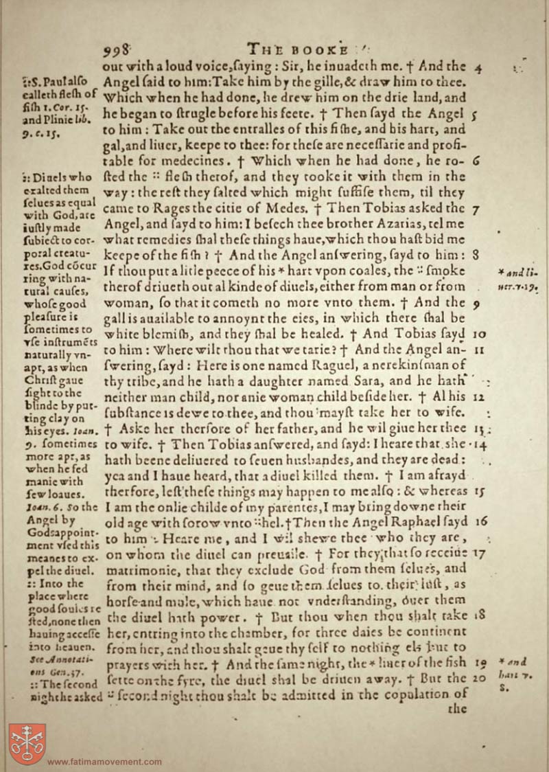 Original Douay Rheims Catholic Bible scan 1018