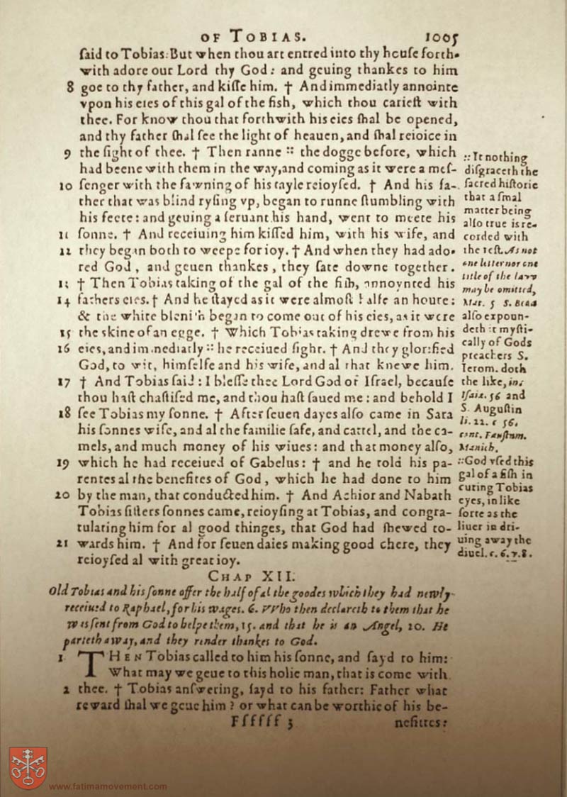 Original Douay Rheims Catholic Bible scan 1025