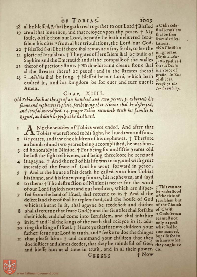 Original Douay Rheims Catholic Bible scan 1029