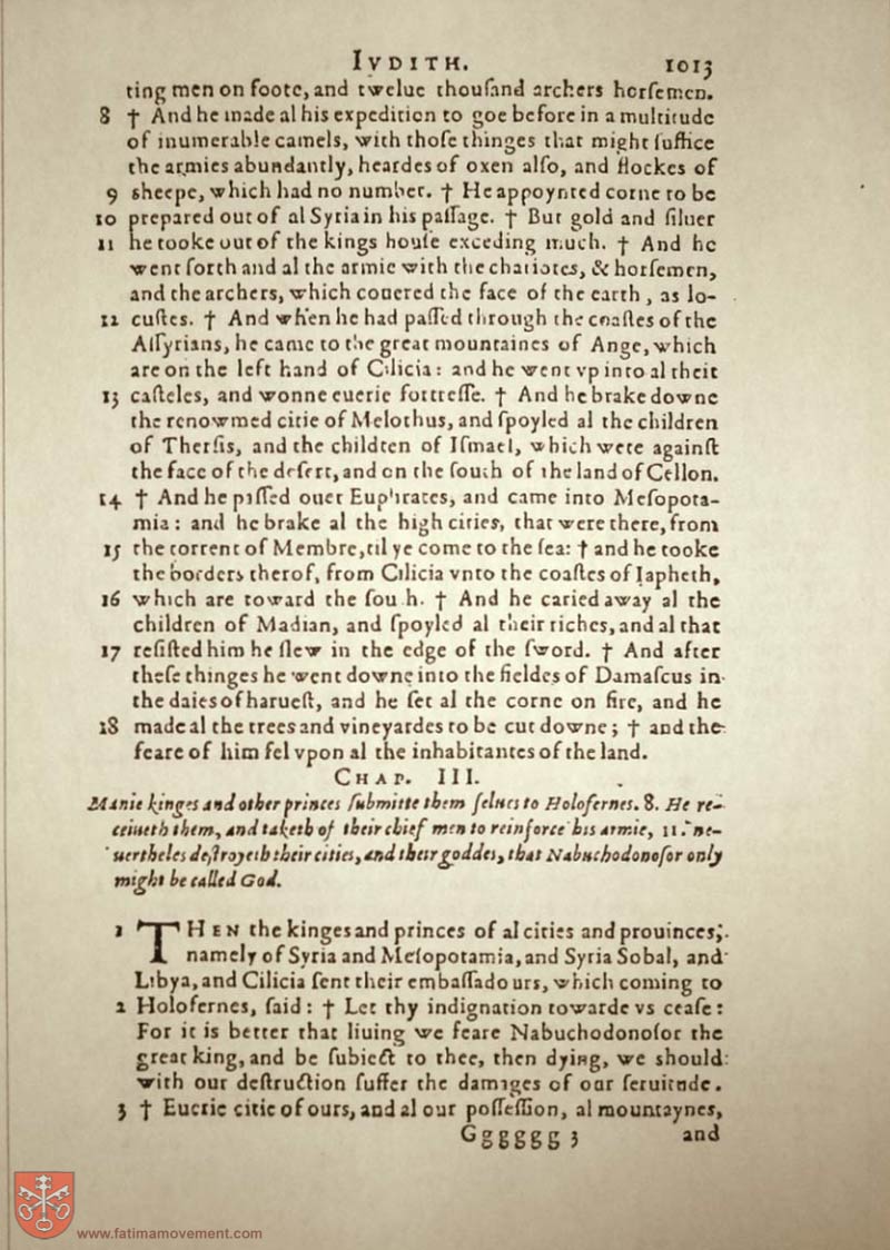 Original Douay Rheims Catholic Bible scan 1033