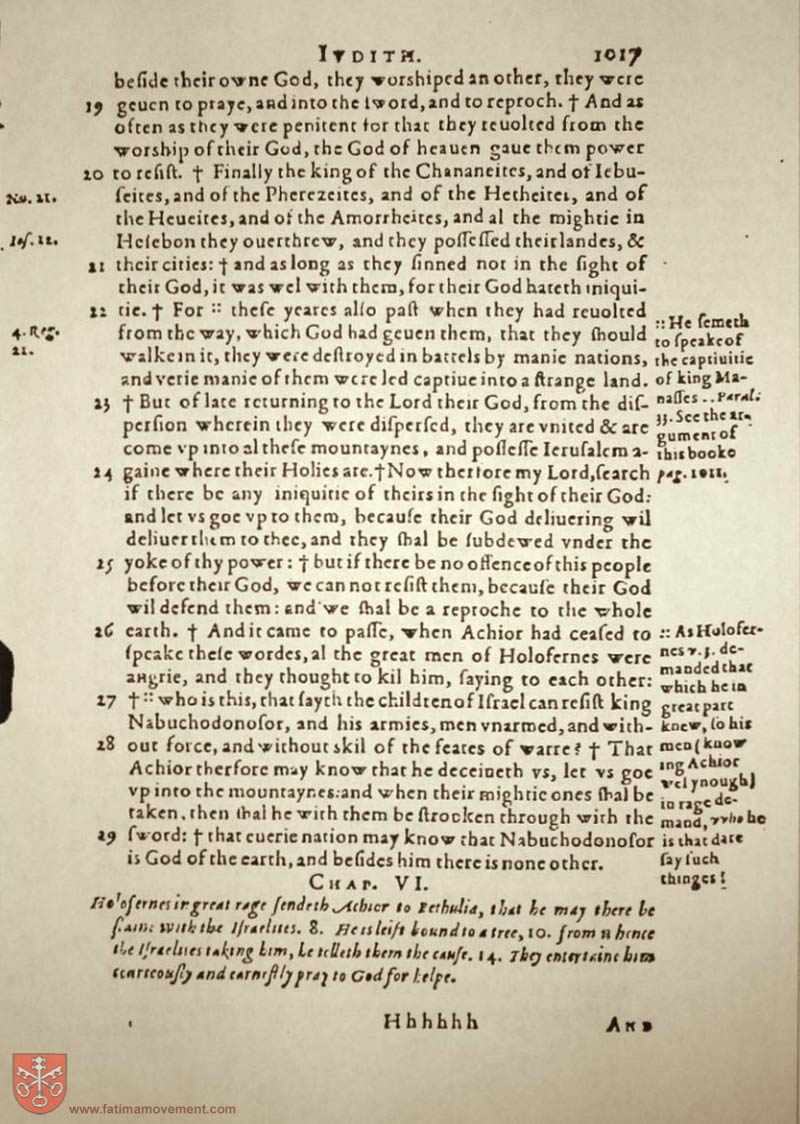 Original Douay Rheims Catholic Bible scan 1037