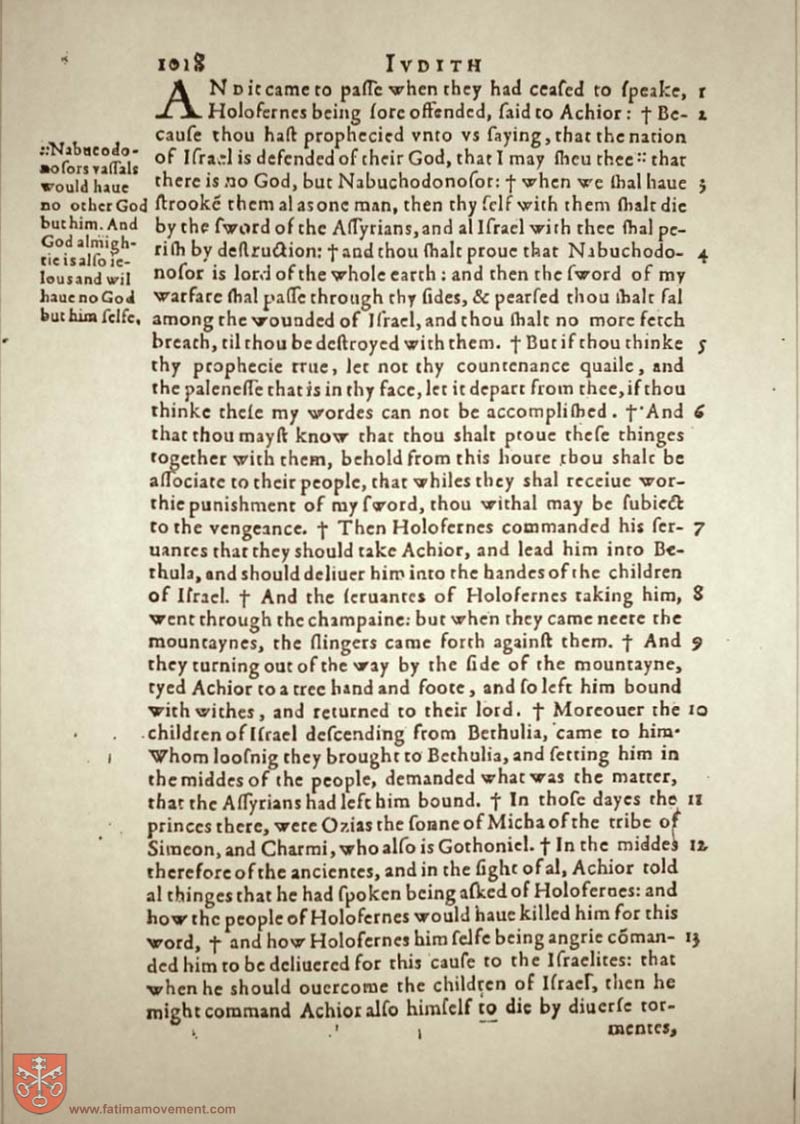 Original Douay Rheims Catholic Bible scan 1038