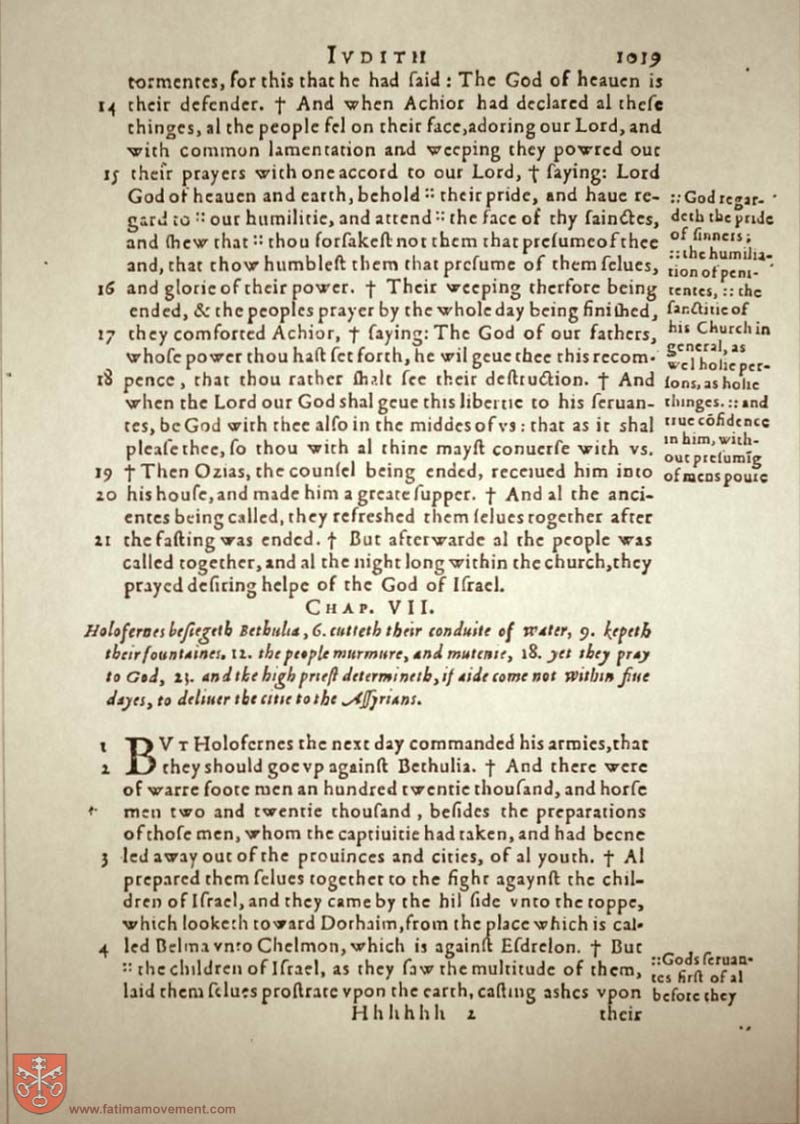 Original Douay Rheims Catholic Bible scan 1039