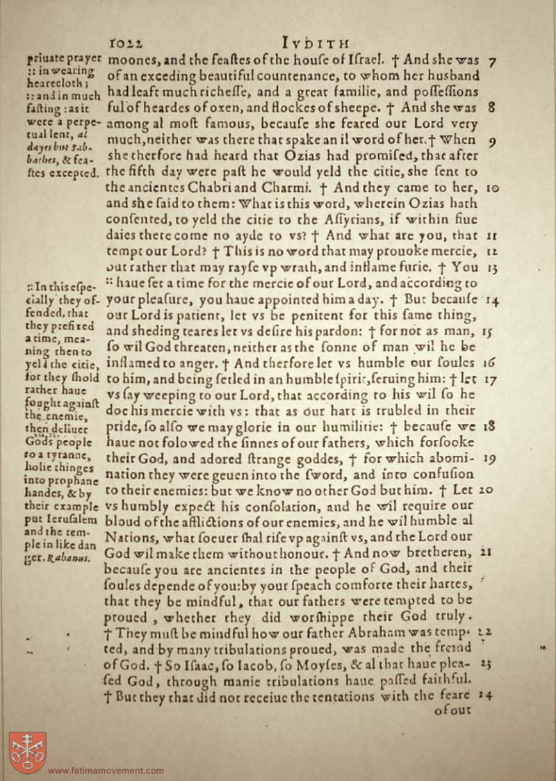 Original Douay Rheims Catholic Bible scan 1042