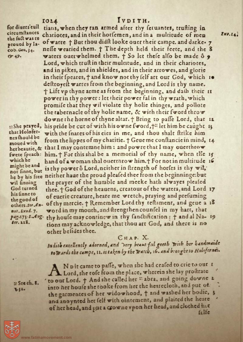 Original Douay Rheims Catholic Bible scan 1044