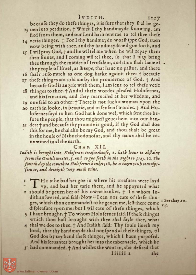 Original Douay Rheims Catholic Bible scan 1047