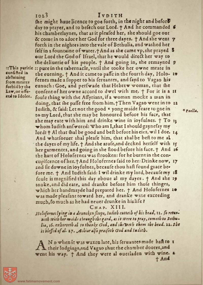 Original Douay Rheims Catholic Bible scan 1048