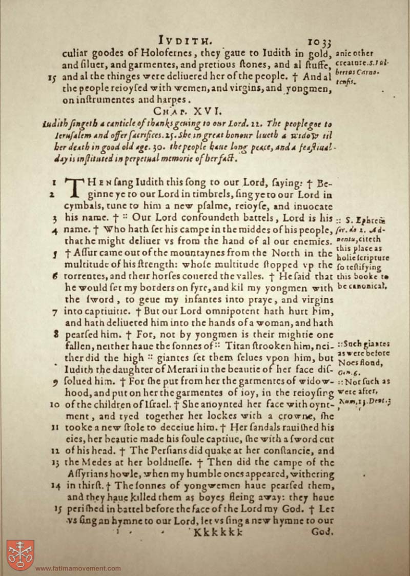 Original Douay Rheims Catholic Bible scan 1053