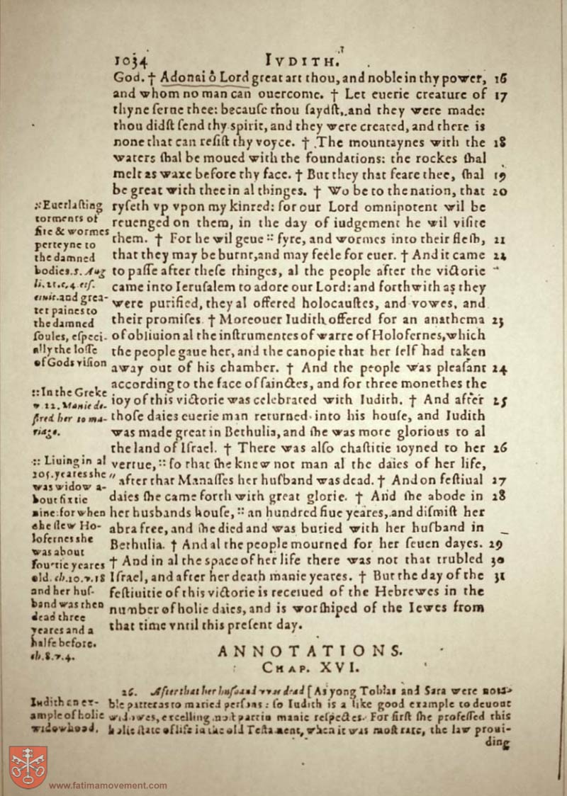 Original Douay Rheims Catholic Bible scan 1054