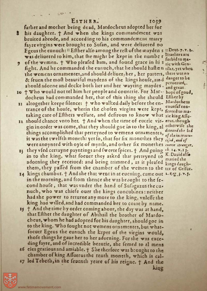 Original Douay Rheims Catholic Bible scan 1059