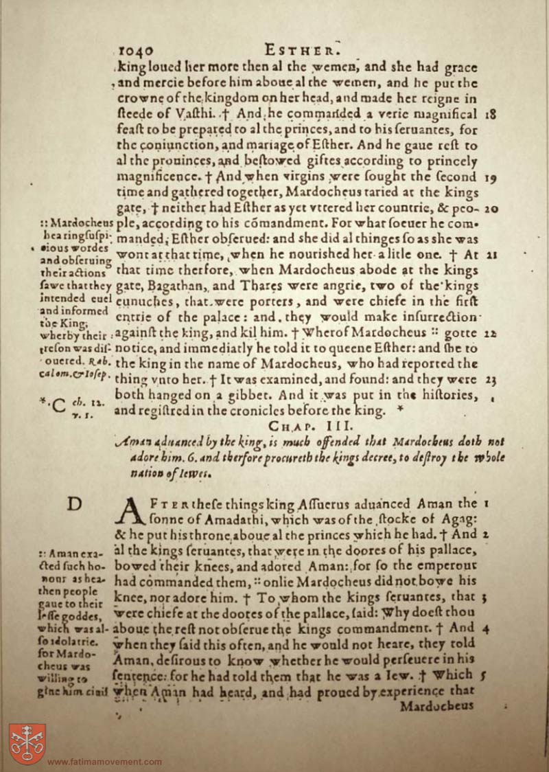 Original Douay Rheims Catholic Bible scan 1060