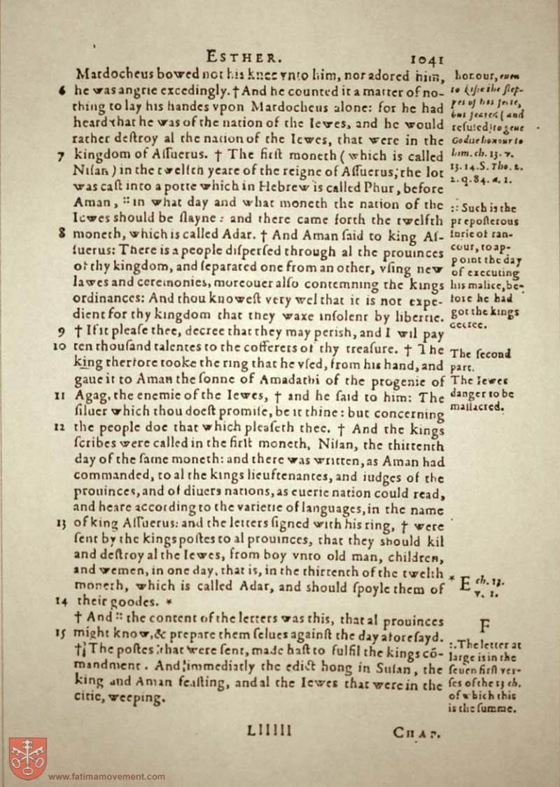 Original Douay Rheims Catholic Bible scan 1061