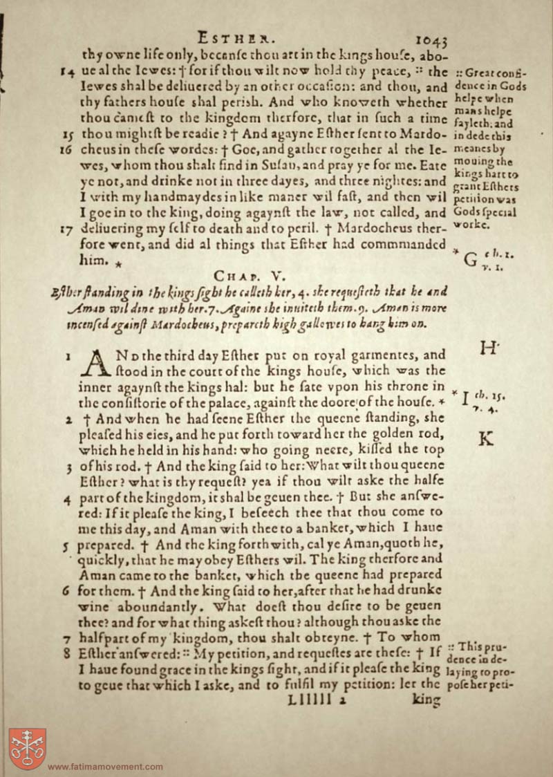 Original Douay Rheims Catholic Bible scan 1063