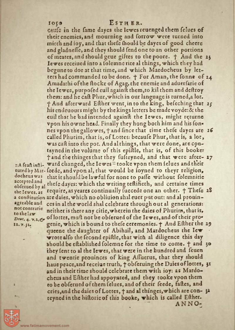 Original Douay Rheims Catholic Bible scan 1070