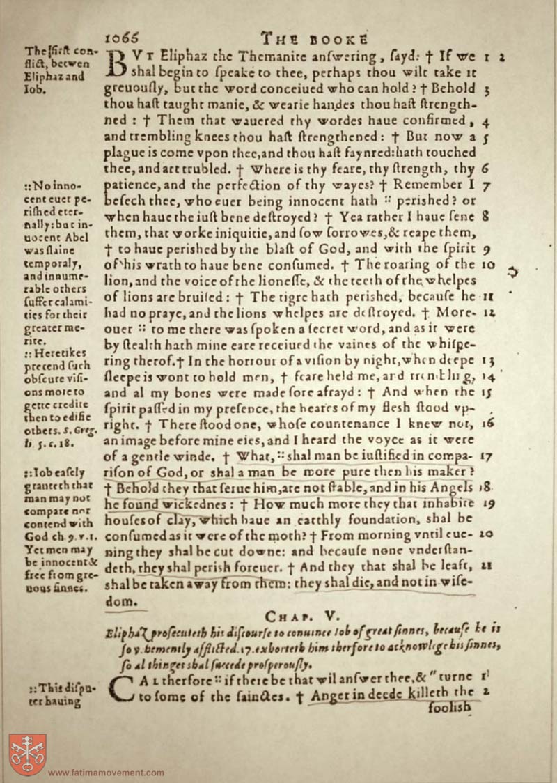 Original Douay Rheims Catholic Bible scan 1086
