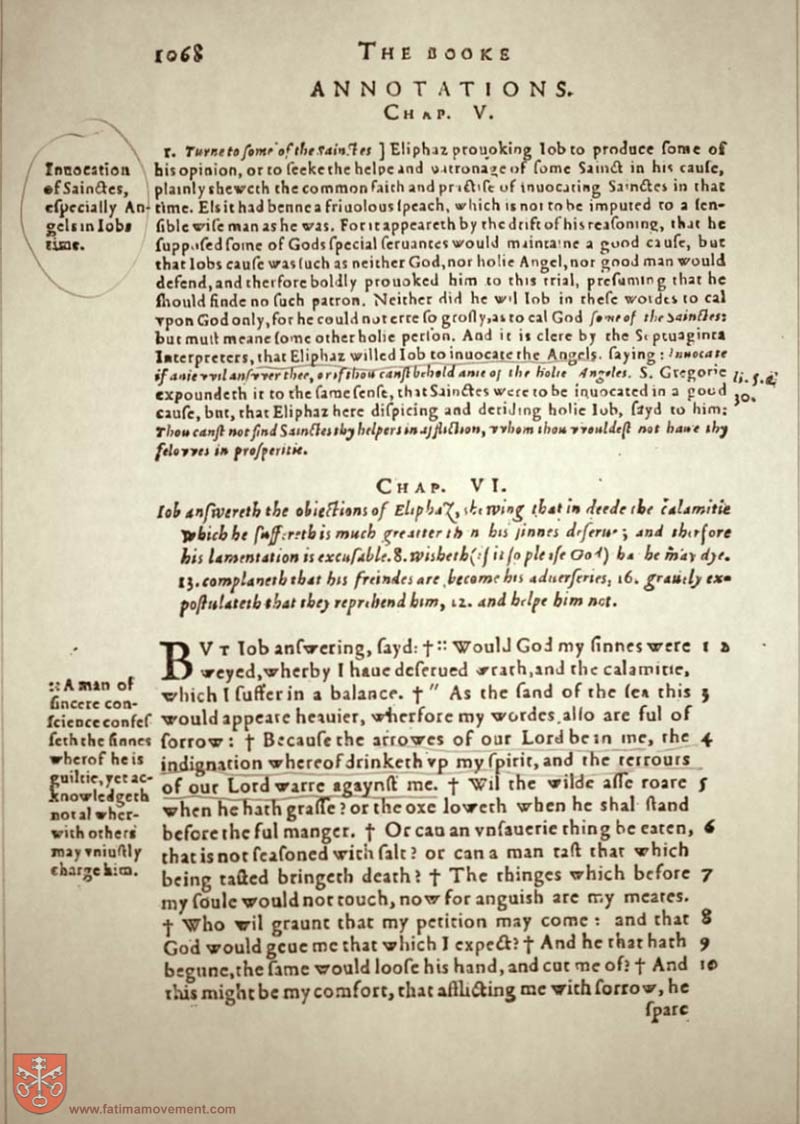 Original Douay Rheims Catholic Bible scan 1088