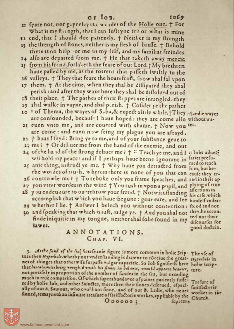 Original Douay Rheims Catholic Bible scan 1089