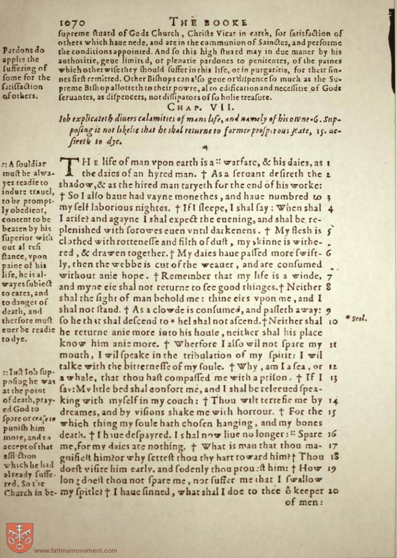 Original Douay Rheims Catholic Bible scan 1090
