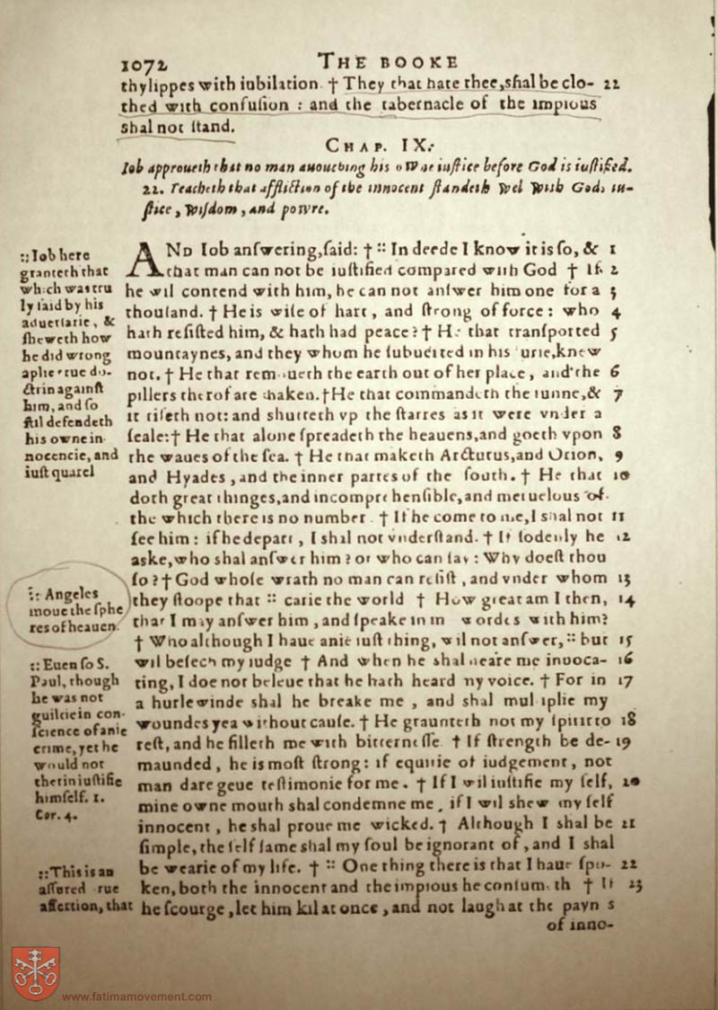 Original Douay Rheims Catholic Bible scan 1092