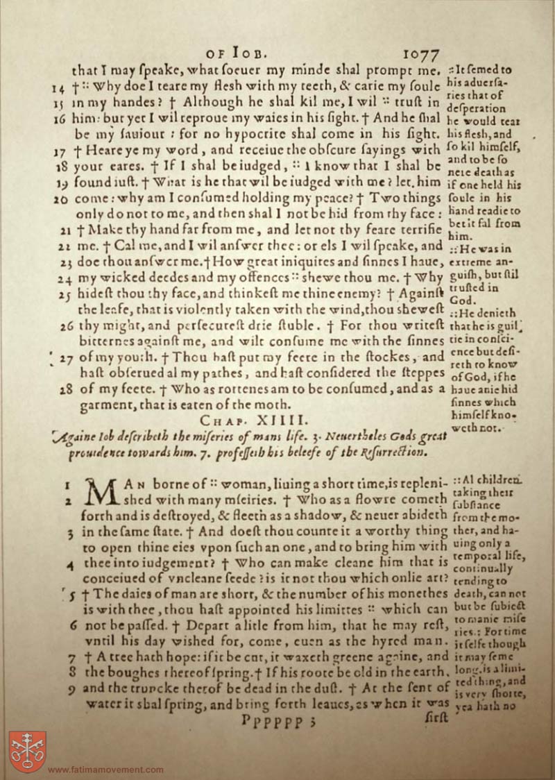 Original Douay Rheims Catholic Bible scan 1097