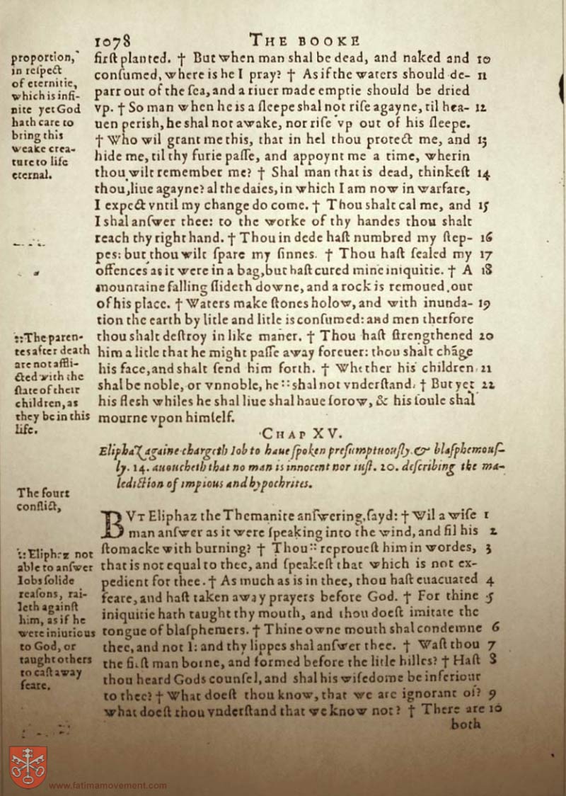 Original Douay Rheims Catholic Bible scan 1098