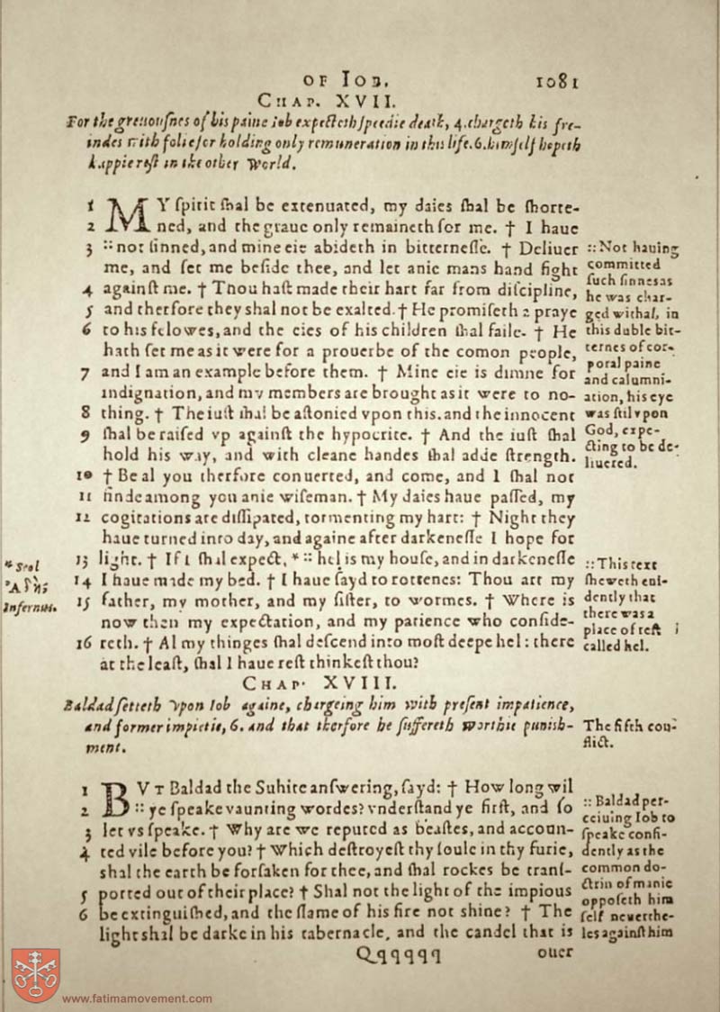 Original Douay Rheims Catholic Bible scan 1101