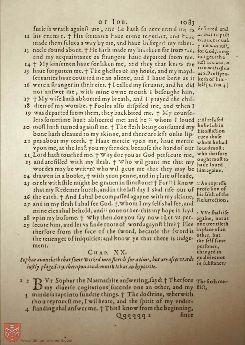 Original Douay Rheims Catholic Bible scan 1103