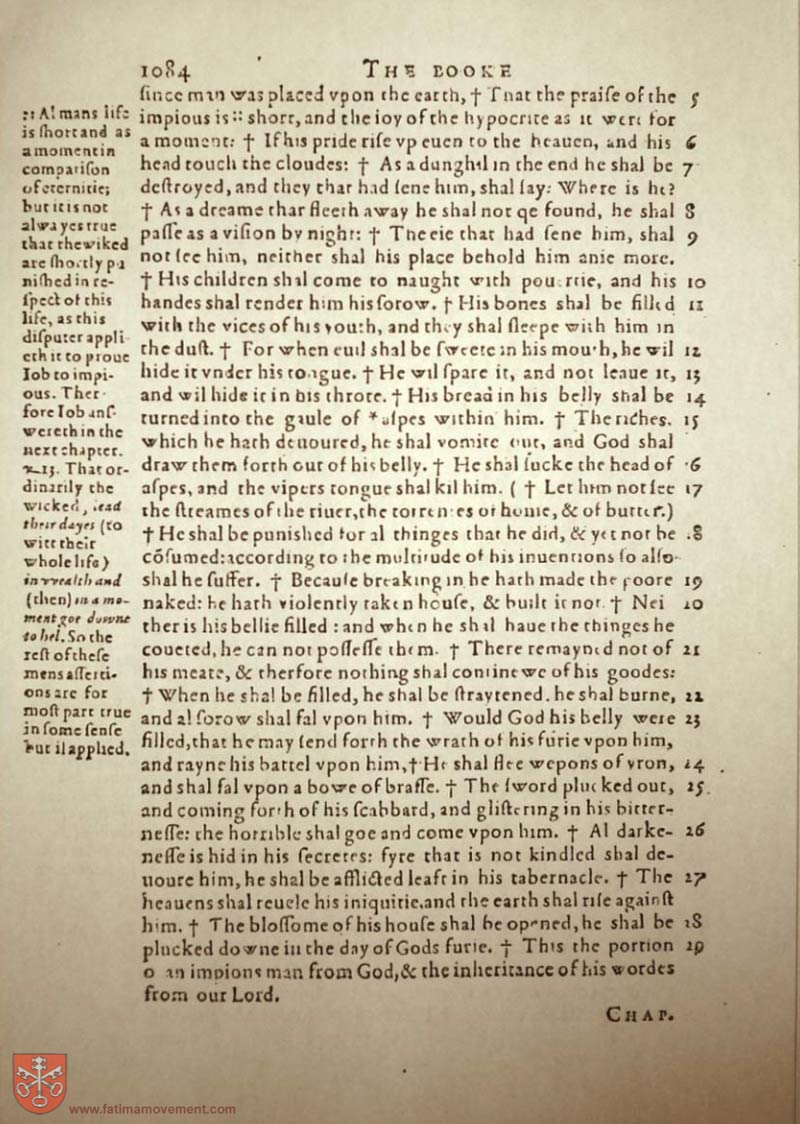 Original Douay Rheims Catholic Bible scan 1104
