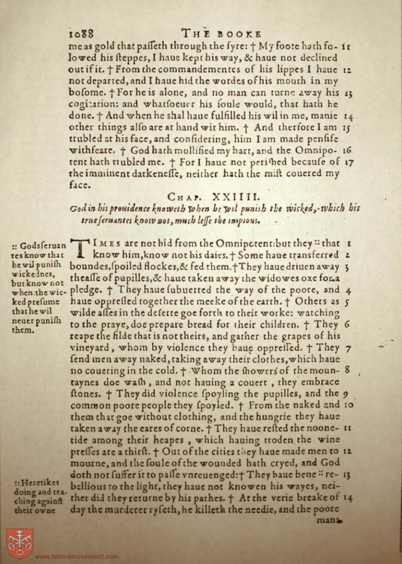Original Douay Rheims Catholic Bible scan 1108