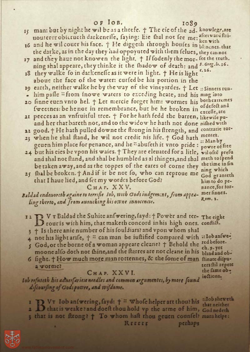 Original Douay Rheims Catholic Bible scan 1109