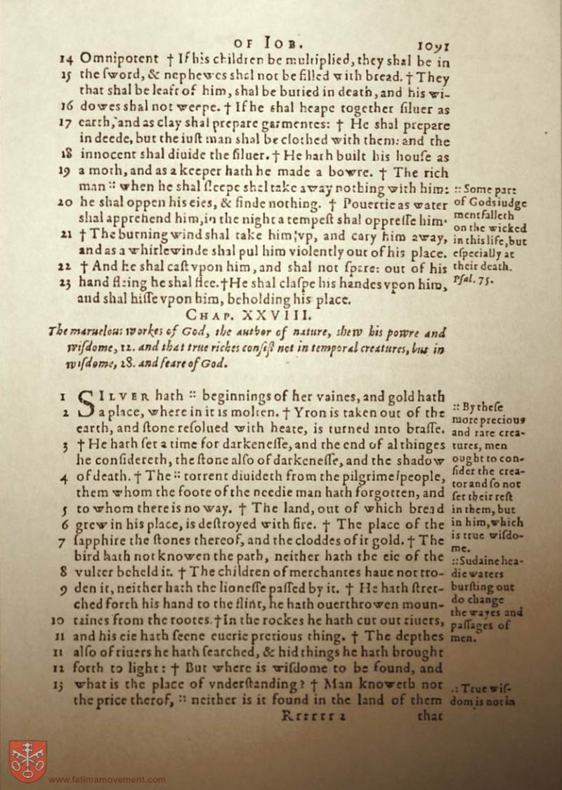 Original Douay Rheims Catholic Bible scan 1111