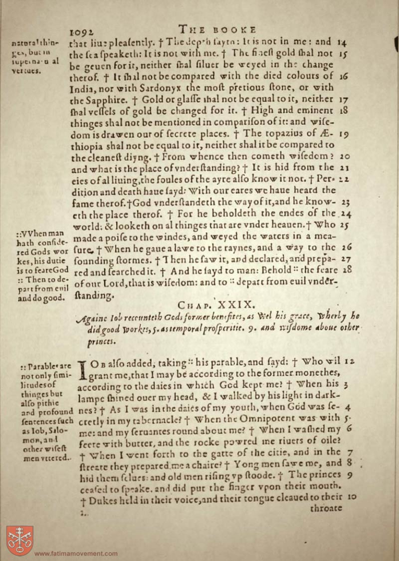 Original Douay Rheims Catholic Bible scan 1112