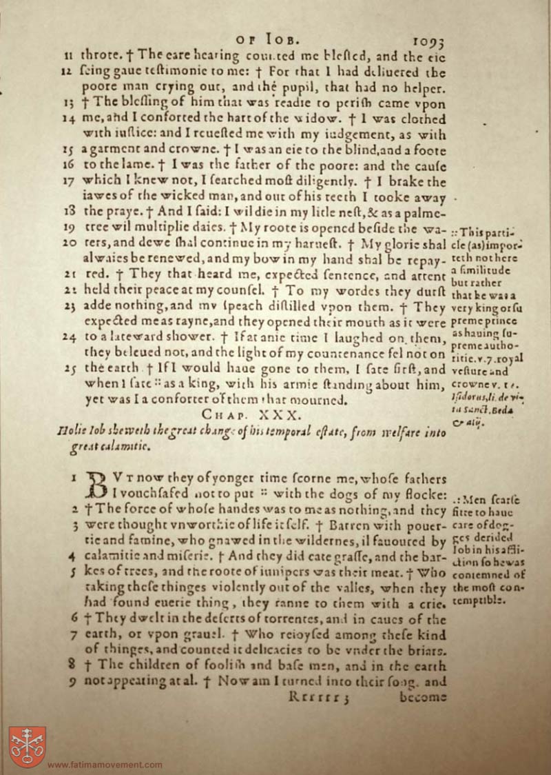Original Douay Rheims Catholic Bible scan 1113