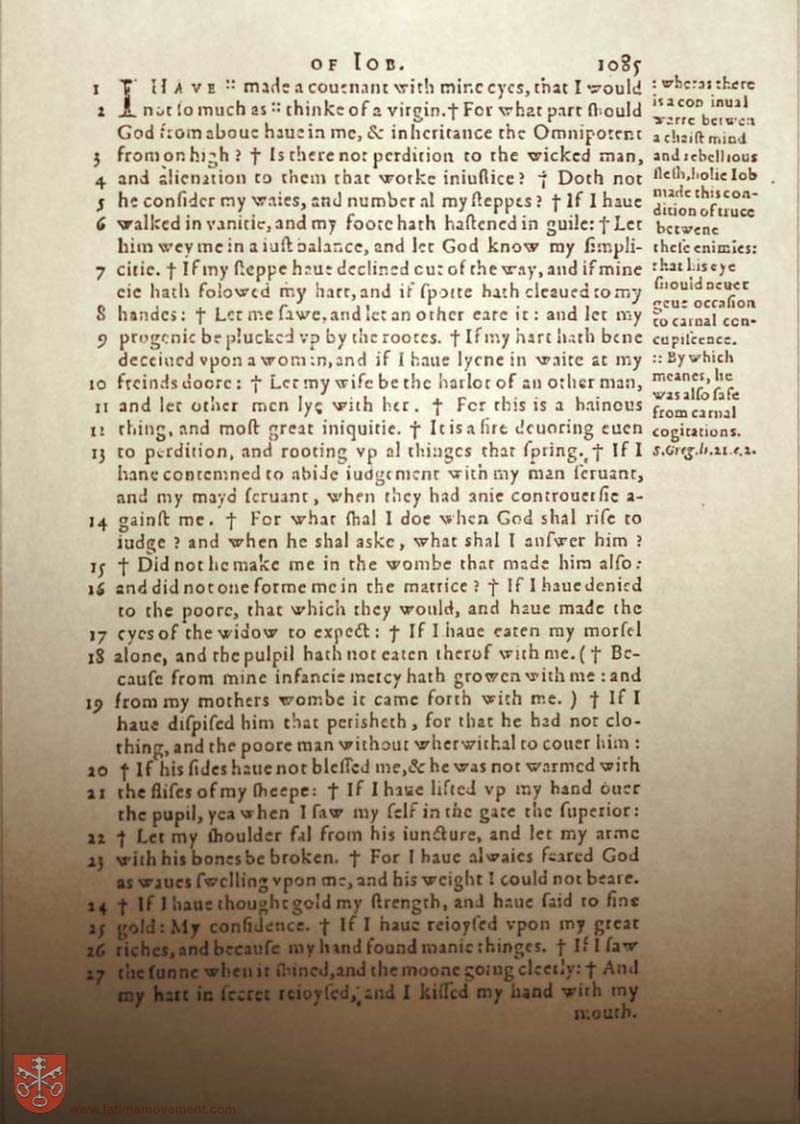Original Douay Rheims Catholic Bible scan 1115