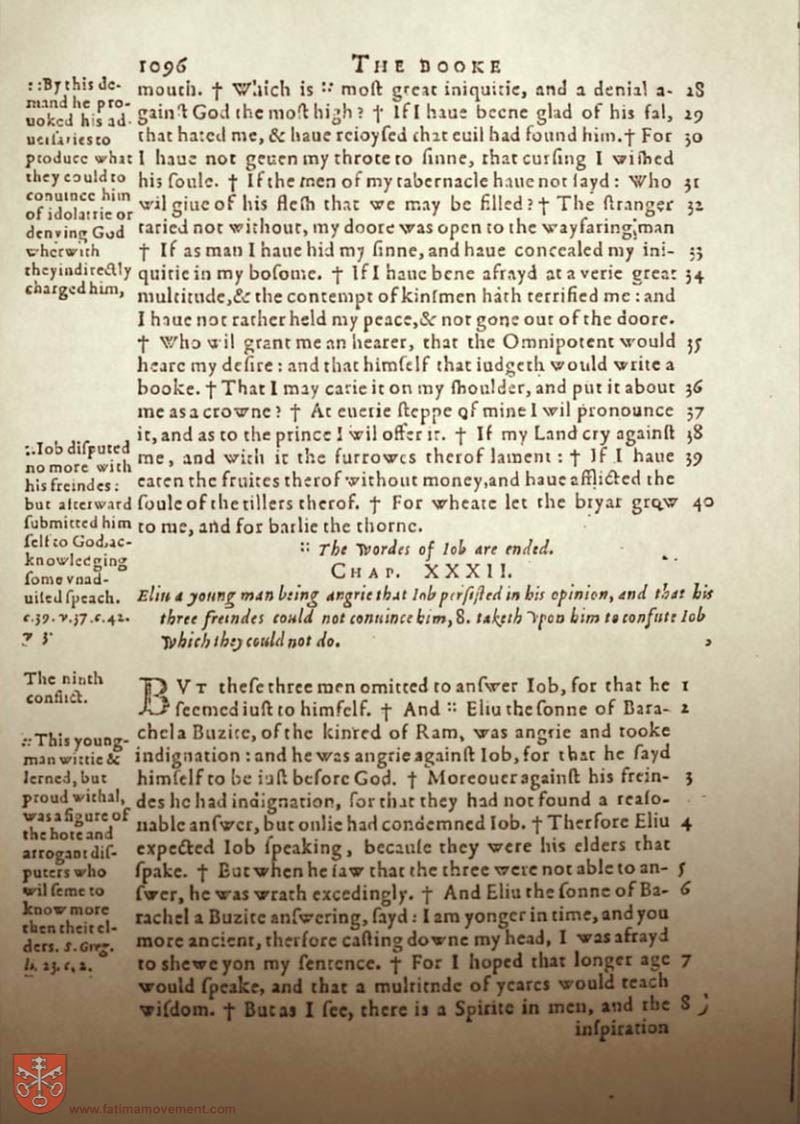 Original Douay Rheims Catholic Bible scan 1116