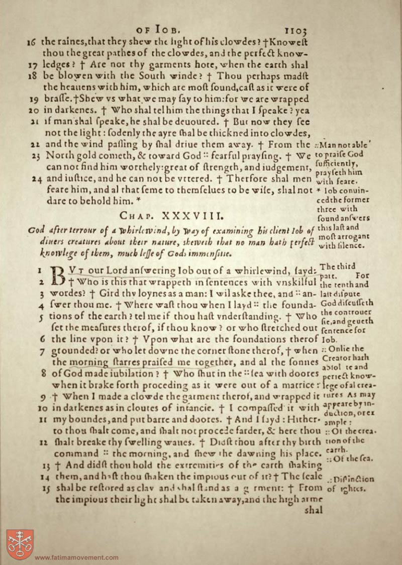 Original Douay Rheims Catholic Bible scan 1123