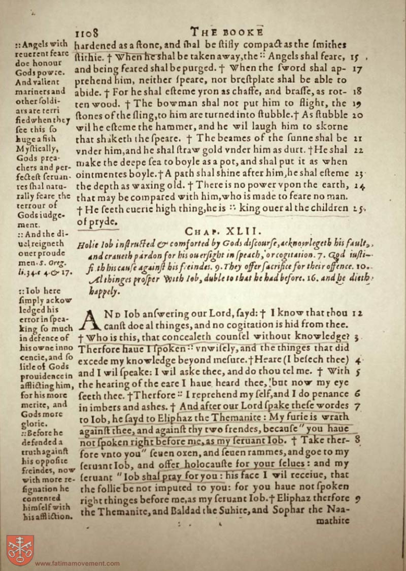 Original Douay Rheims Catholic Bible scan 1126