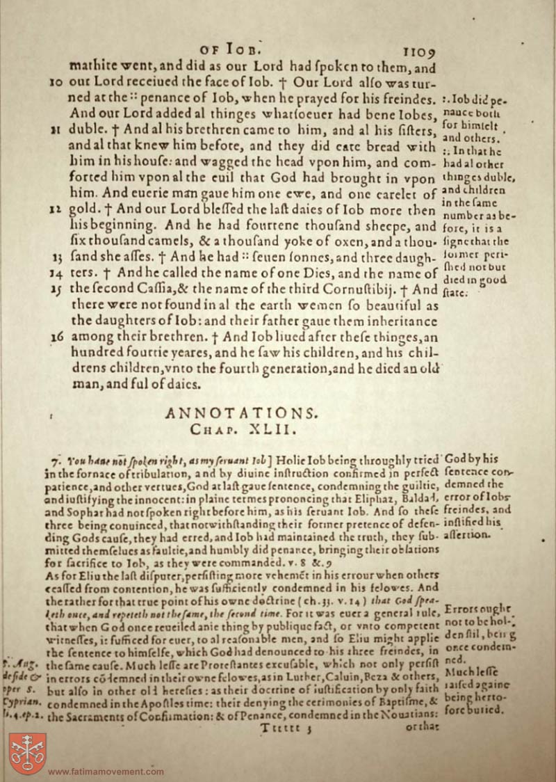Original Douay Rheims Catholic Bible scan 1127