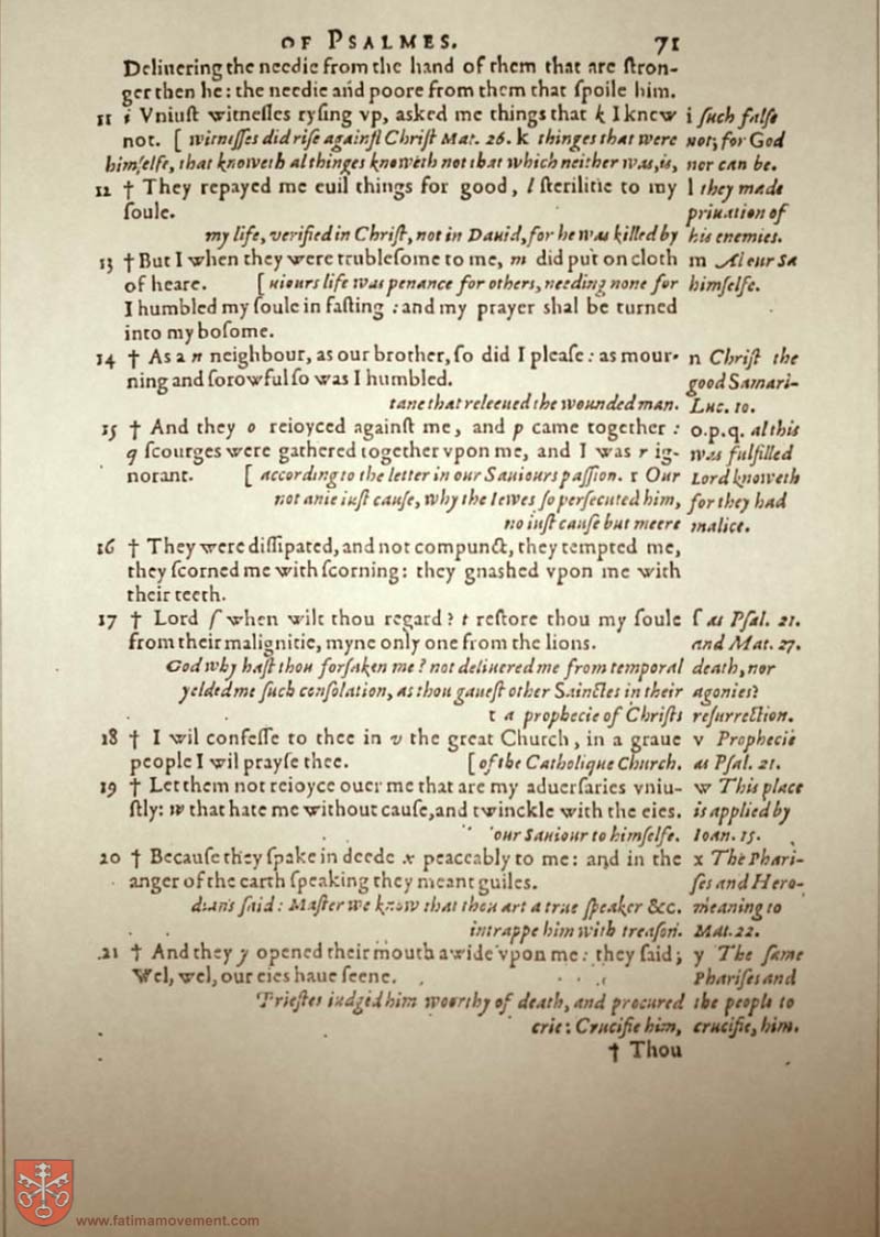 Original Douay Rheims Catholic Bible scan 1206