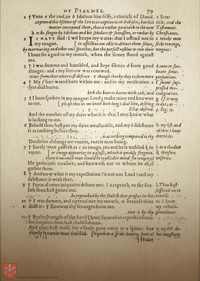 Original Douay Rheims Catholic Bible scan 1214