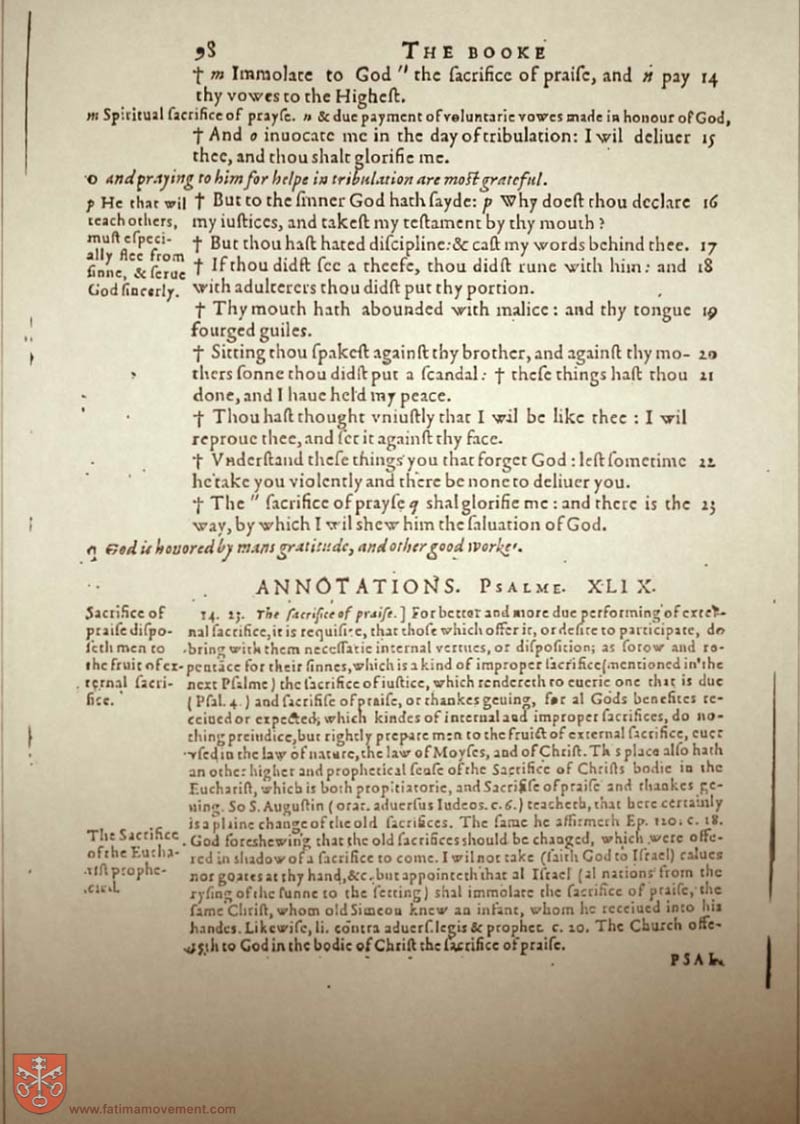 Original Douay Rheims Catholic Bible scan 1233