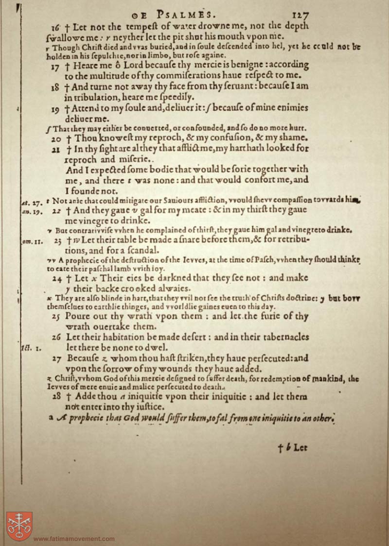 Original Douay Rheims Catholic Bible scan 1262