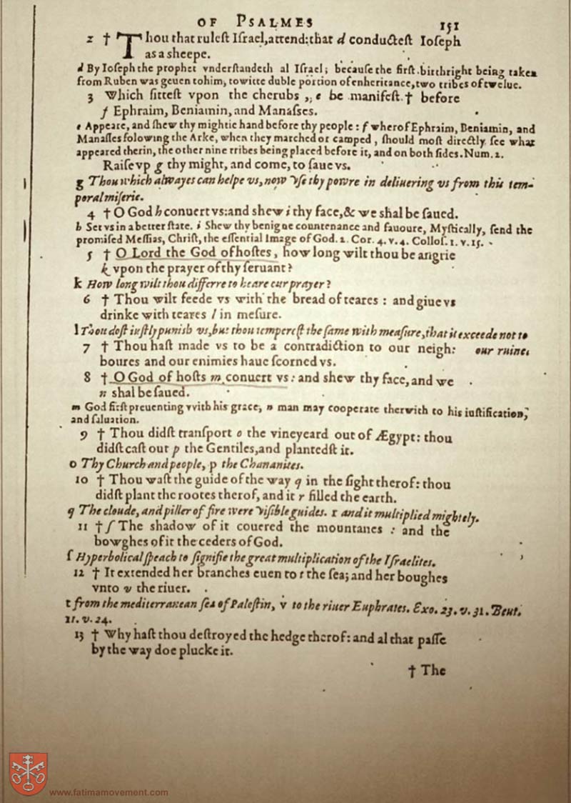 Original Douay Rheims Catholic Bible scan 1286