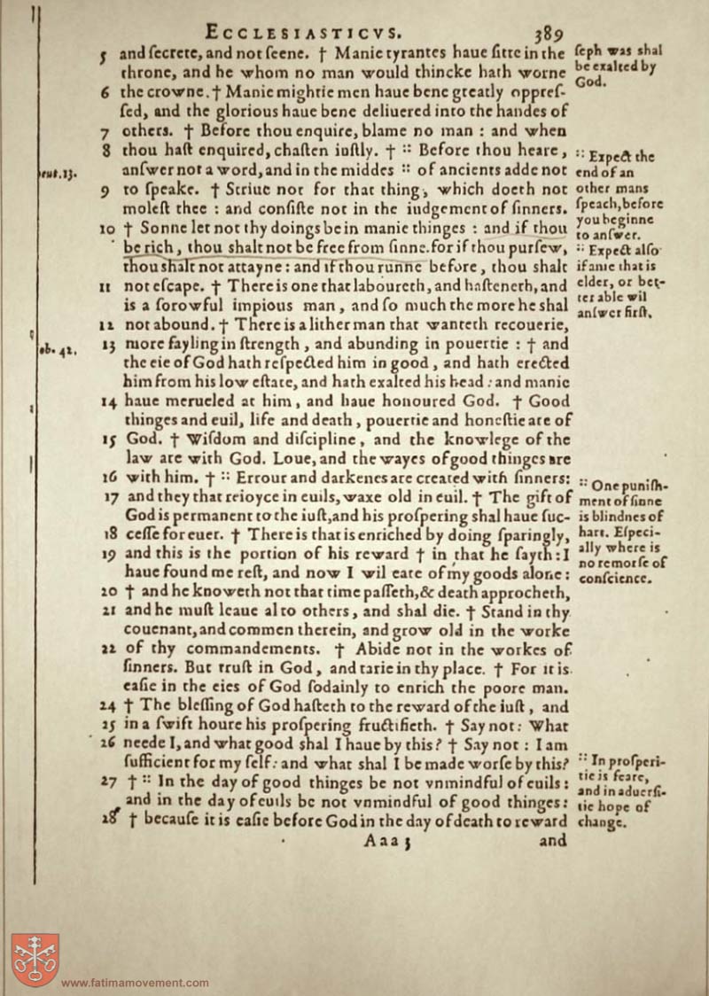 Original Douay Rheims Catholic Bible scan 1524