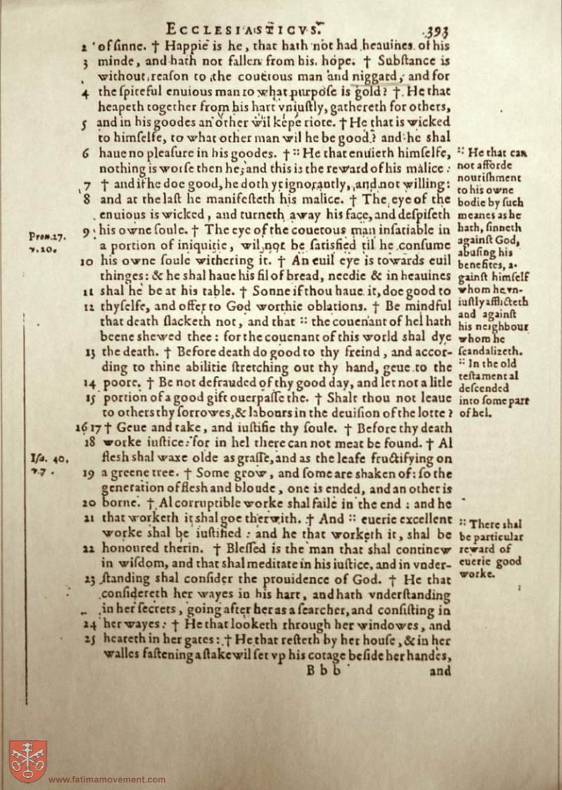 Original Douay Rheims Catholic Bible scan 1528