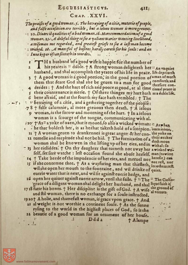 Original Douay Rheims Catholic Bible scan 1546