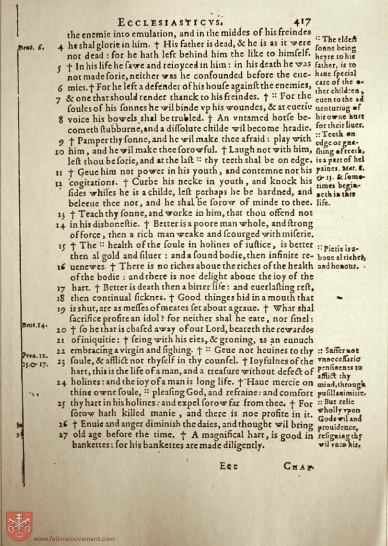 Original Douay Rheims Catholic Bible scan 1552